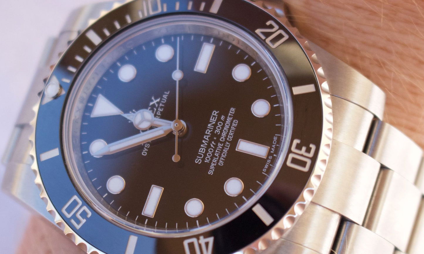 Blue Face Wrist Watch test
